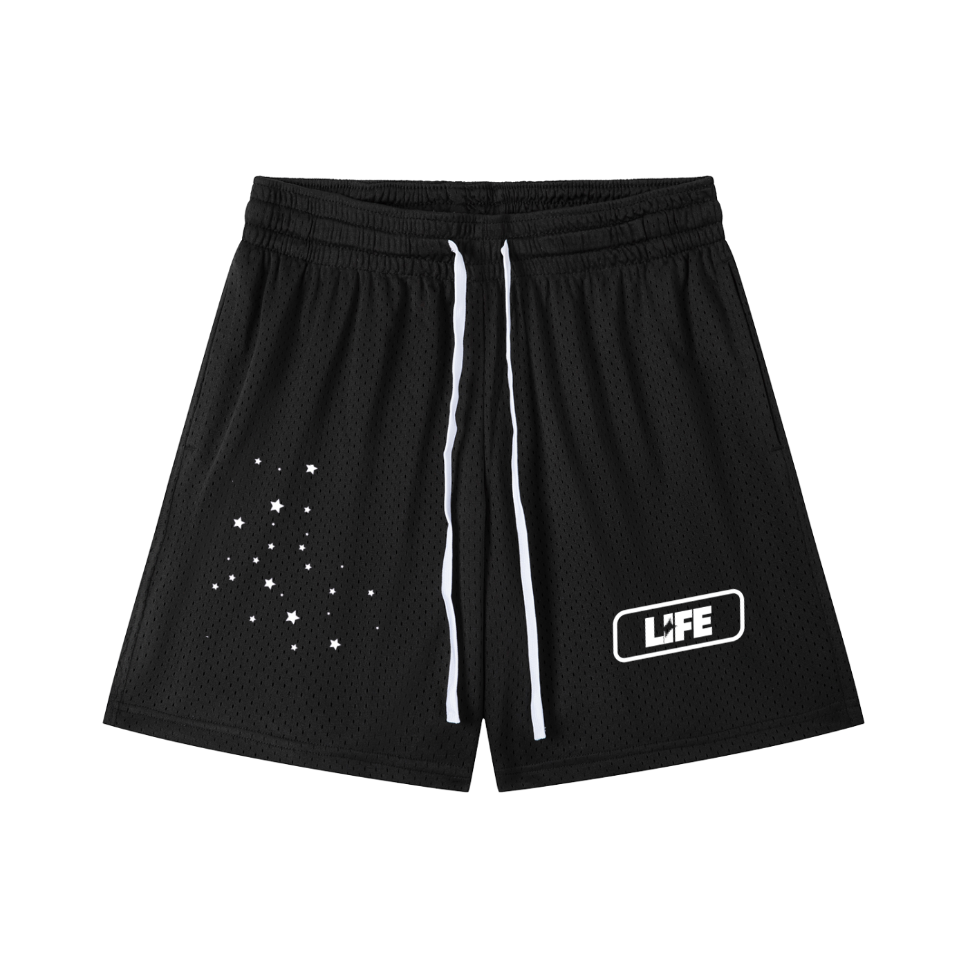 Mesh Drawstring Shorts