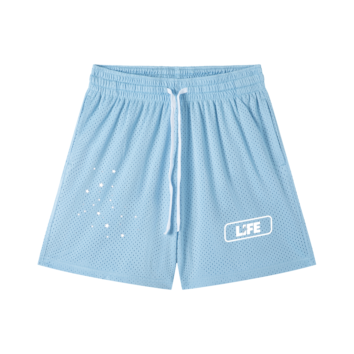 Mesh Drawstring Shorts