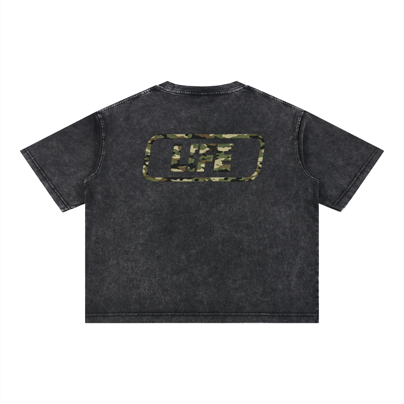 Mineral Wash Boxy Cotton T-Shirt