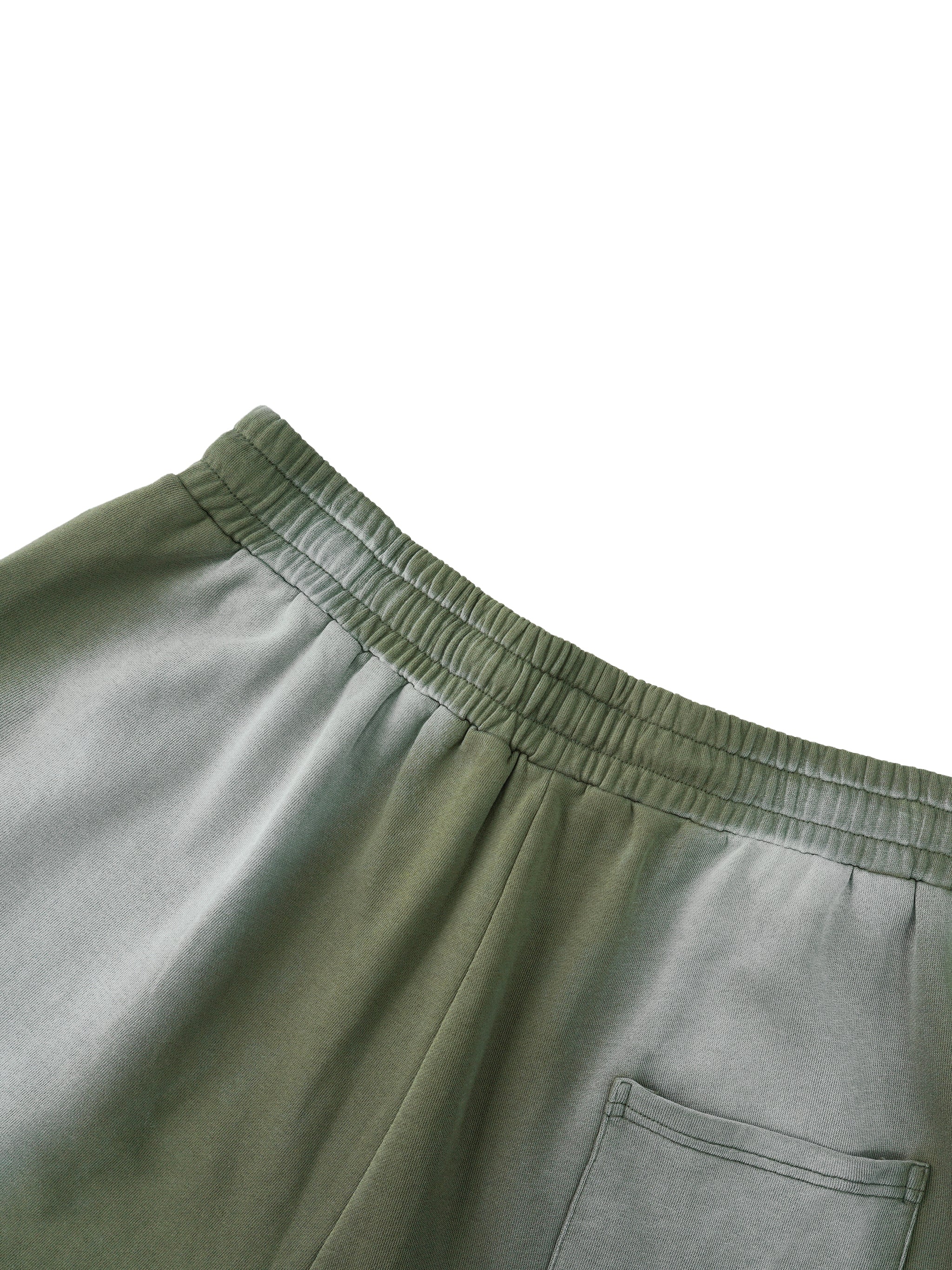 Camo Sun Fade Distressed Shorts